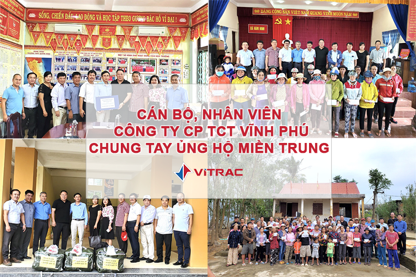 CÔNG TY CP TCT VĨNH PHÚ CHUNG TAY ỦNG HỘ MIỀN TRUNG LŨ LỤT