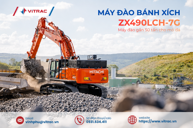 Máy đào bánh xích Hitachi ZX490LCH-7G