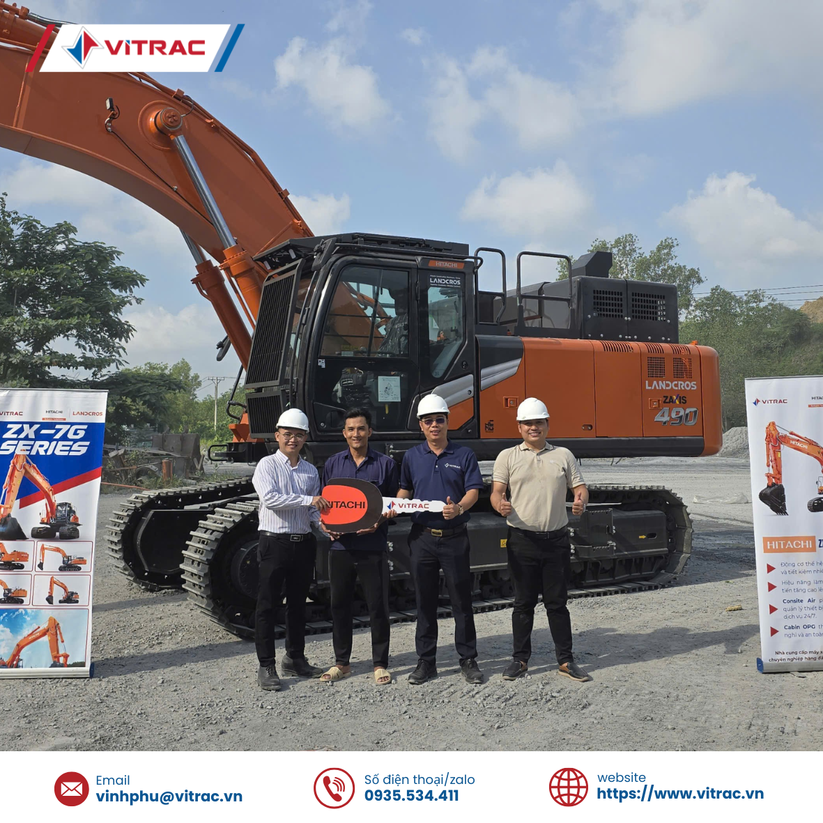 Máy đào bánh xích Hitachi ZX490LCH-7G - CÔNG TY CP TỔNG CÔNG TY