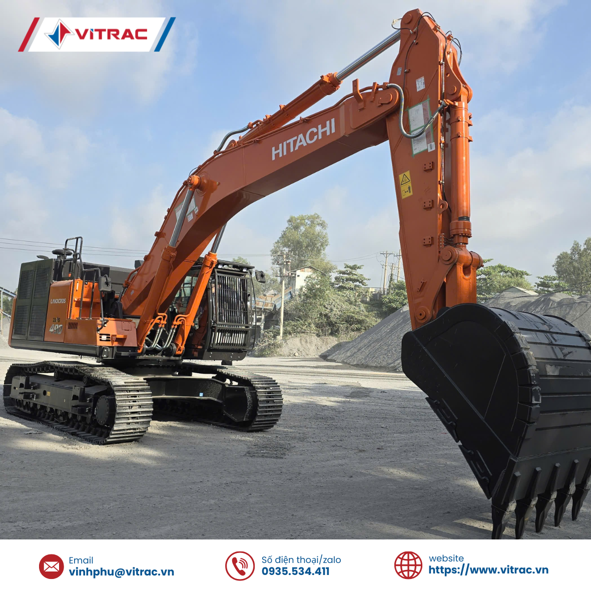 Máy đào bánh xích Hitachi ZX490LCH-7G - CÔNG TY CP TỔNG CÔNG TY